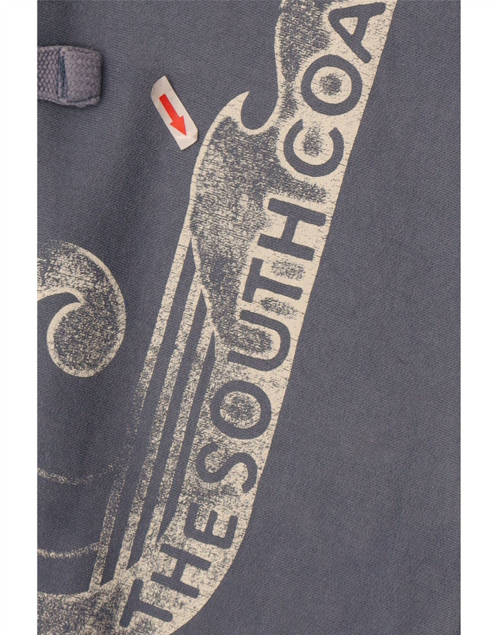 Fat Face Herren-Kapuzenpullover mit Grafik, Größe S, Blau