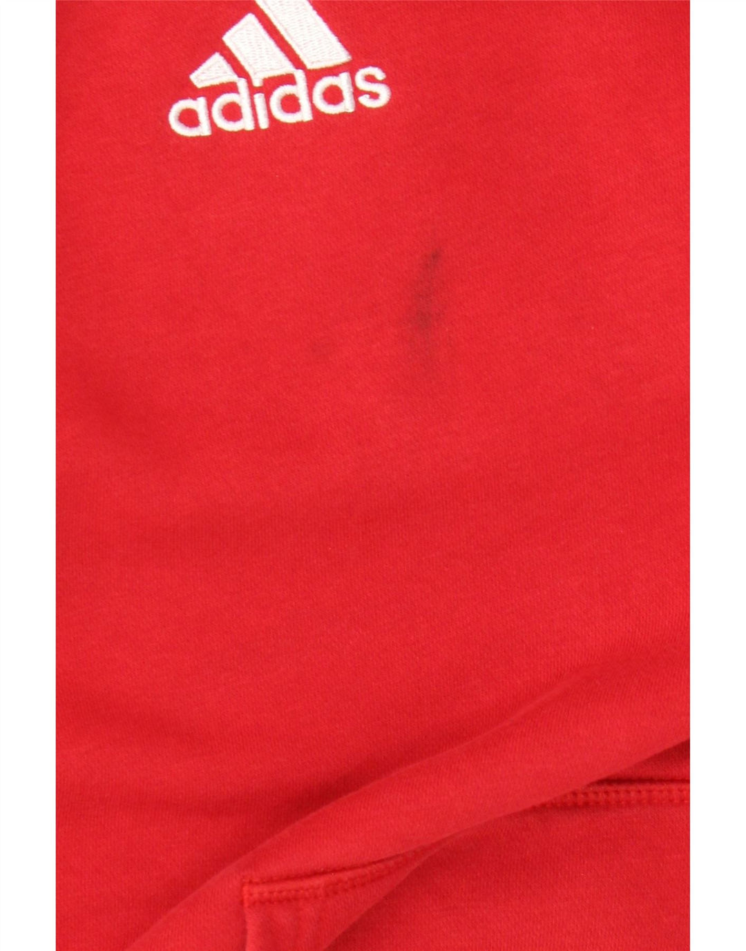 Adidas Herren Kapuzenpullover, groß, aus roter Baumwolle