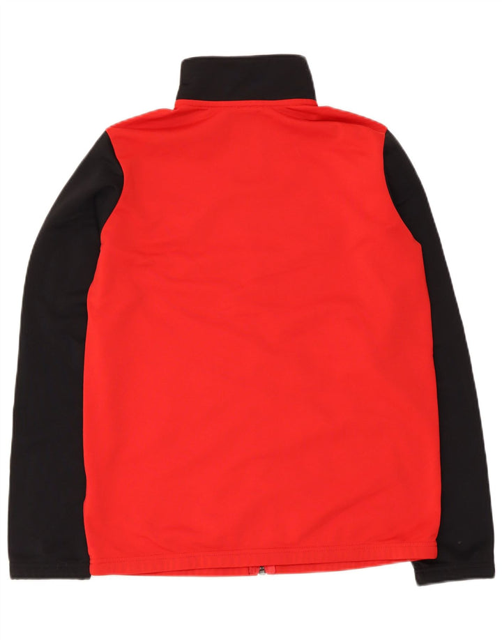 Nike Jungen-Trainingsanzug-Top-Jacke, 13–14 Jahre, XL, rotes Farbblock-Polyester