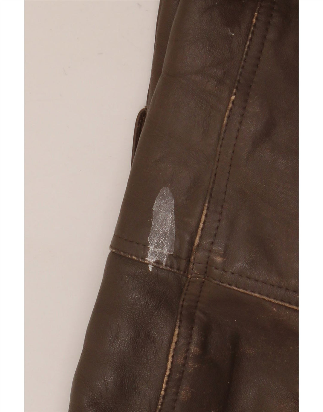 Vintage Herren Lederjacke IT 52 XL Braunes Leder