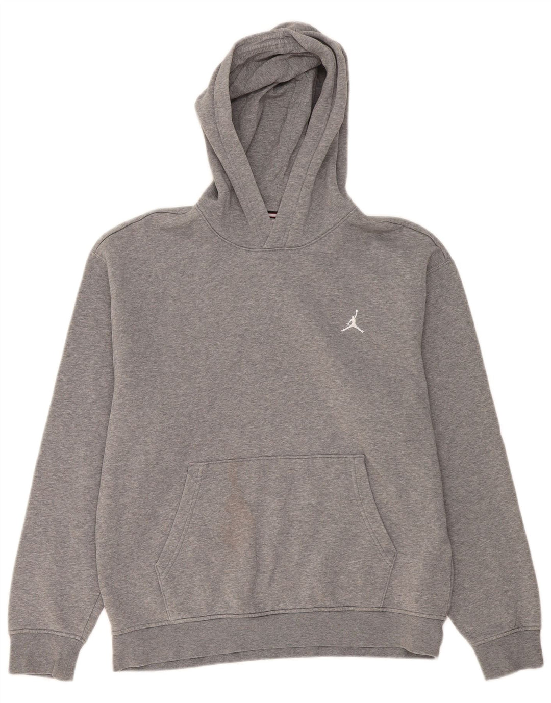 Jordan Herren-Kapuzenpullover aus mittelgrau gefleckter Baumwolle