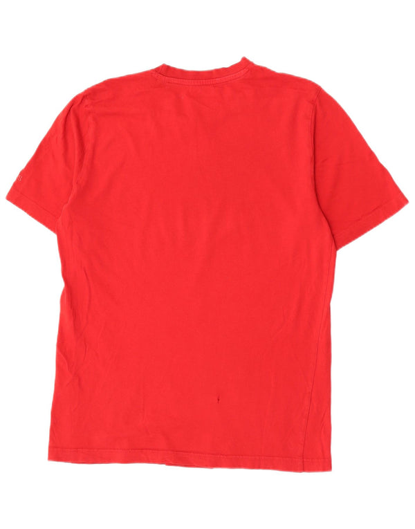 Adidas Herren Grafik T-Shirt Top Small Rot Baumwolle
