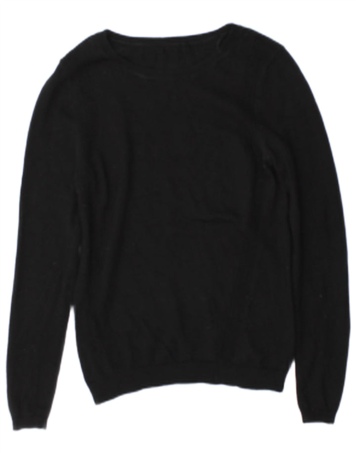 Reiss Damen-Pullover mit U-Boot-Ausschnitt, UK 14, mittelschwarze Wolle