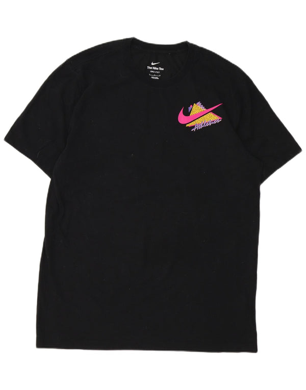 Nike Herren-T-Shirt mit Grafik, groß, aus schwarzer Baumwolle