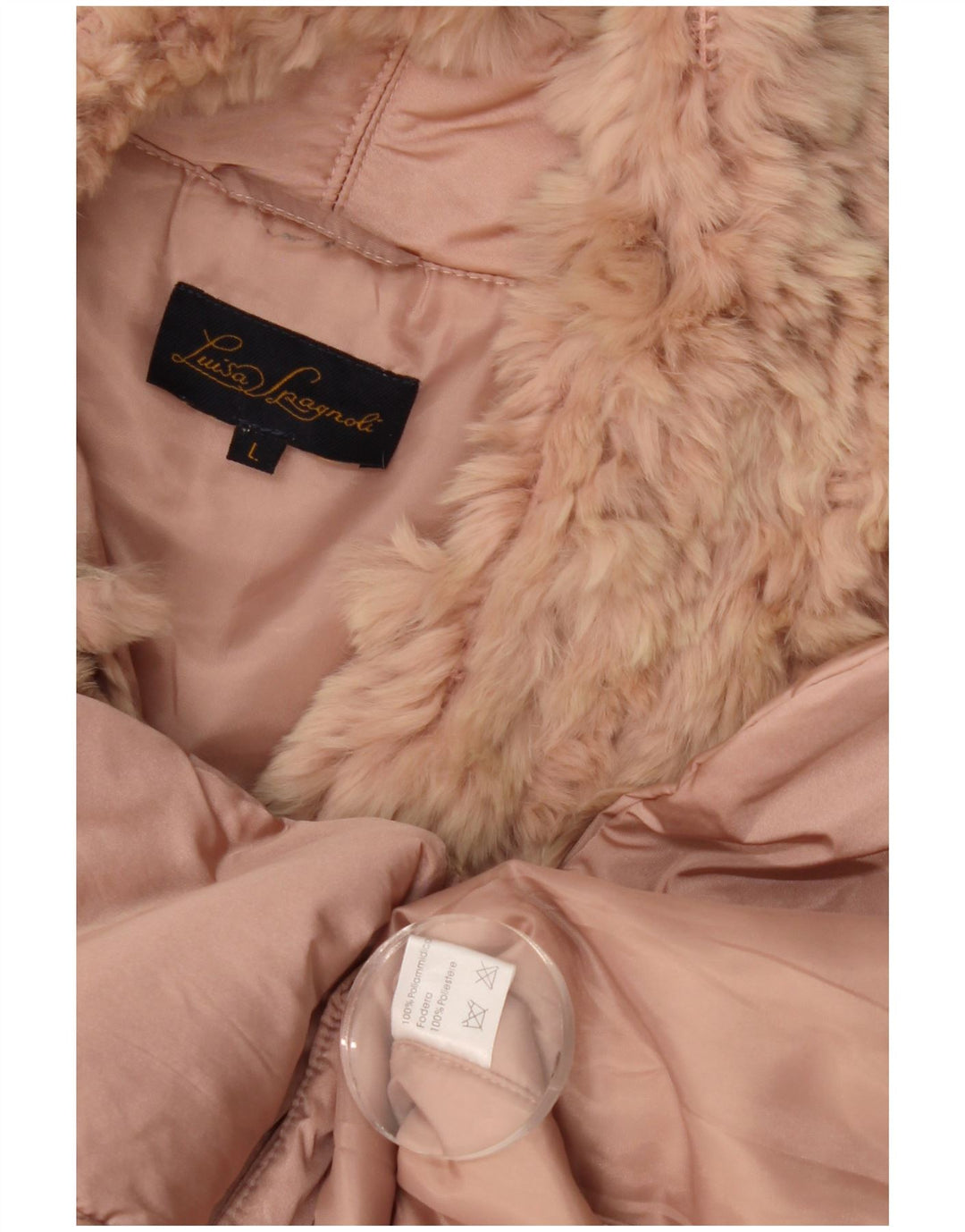 Luisa Spagnoli Damen Bomberjacke UK 16 Large Rosa Polyamid
