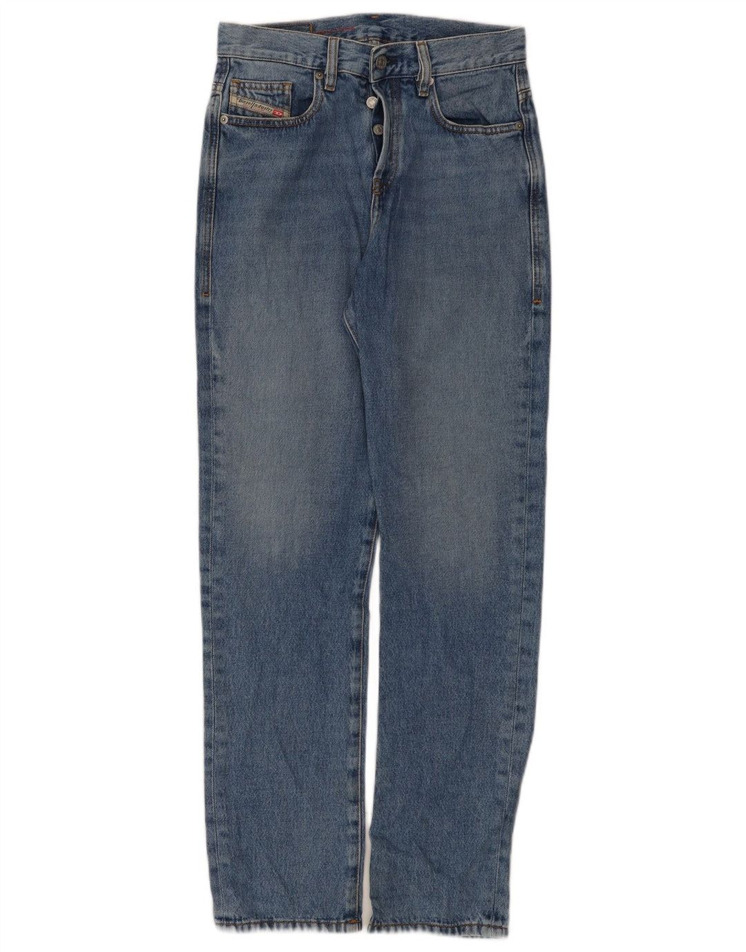 Diesel Damen Straight Jeans W26 L31 Blaue Baumwolle