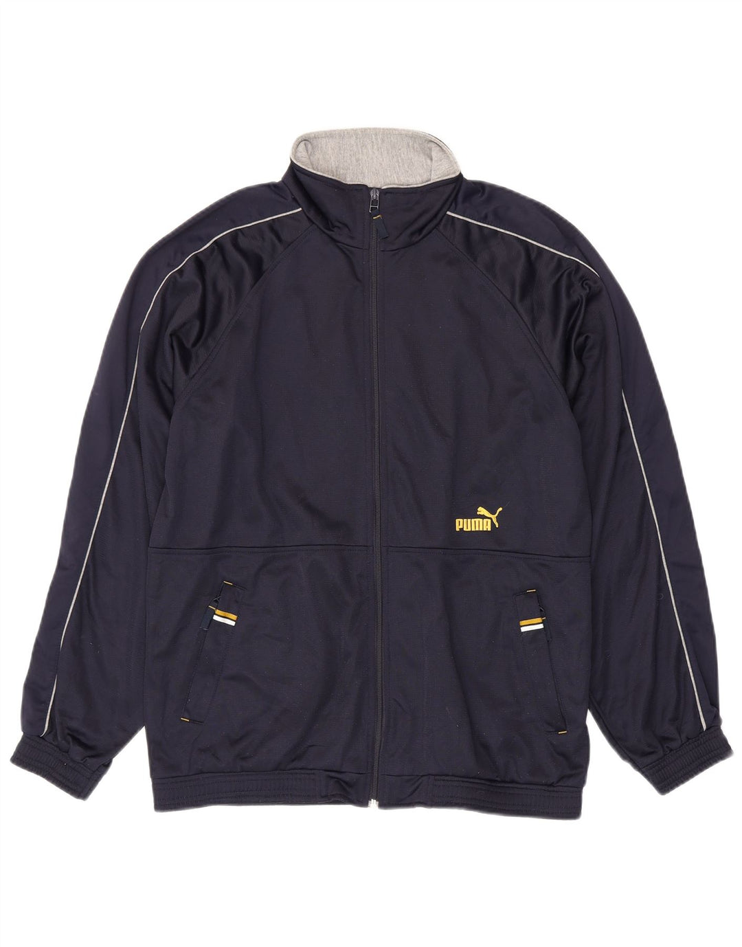 Puma Herren-Trainingsanzug-Top-Jacke, klein, marineblau, Polyester