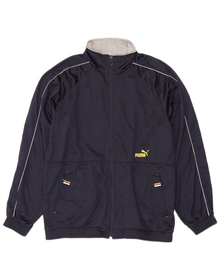 Puma Herren-Trainingsanzug-Top-Jacke, klein, marineblau, Polyester