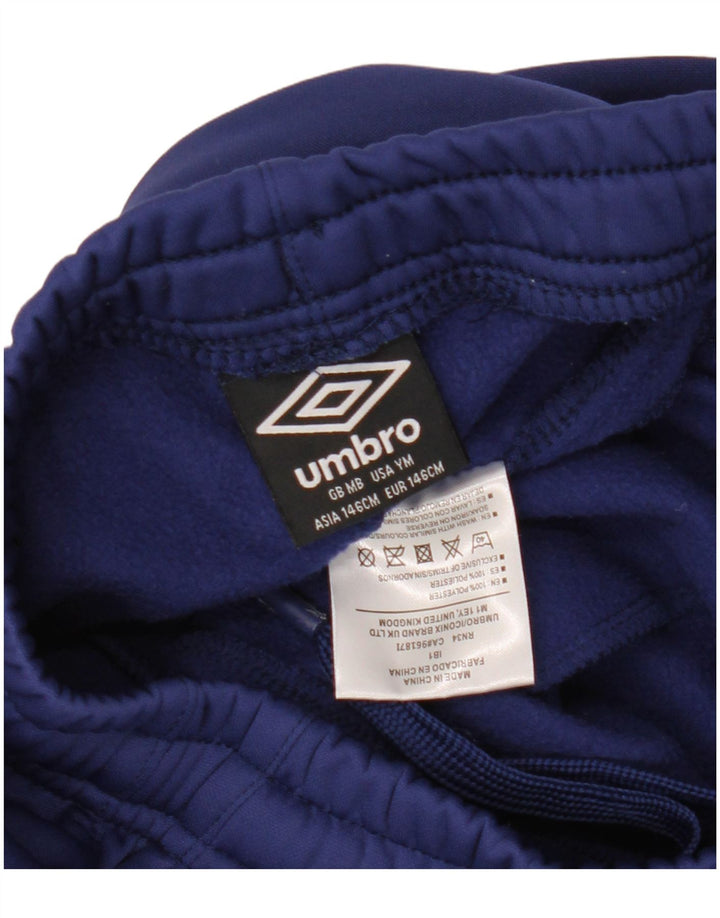 Umbro Jungen-Trainingshose mit Grafik, 10–11 Jahre, marineblaues Polyester