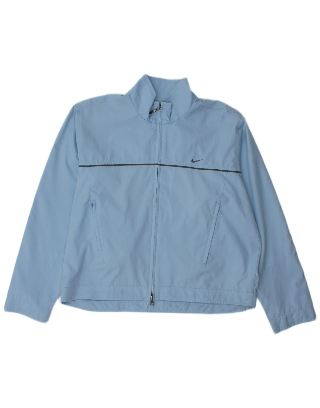 Nike Damen-Trainingsanzug-Topjacke in Übergröße, US 12/14, Größe L, blau, Polyester