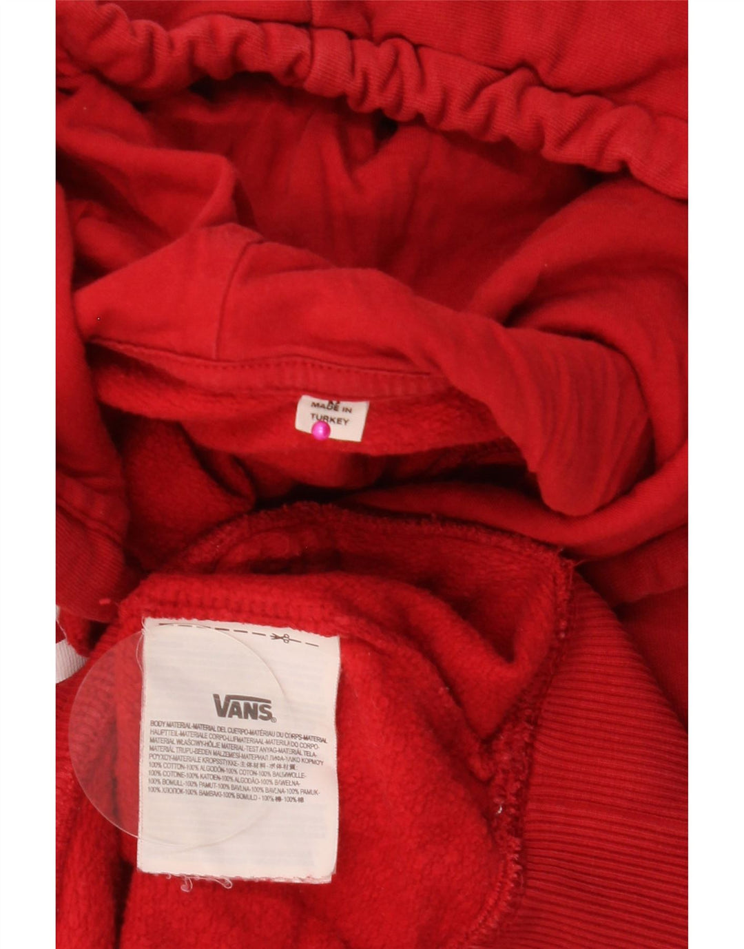VANS Herren-Kapuzenpullover mit Grafik, mittelrote Baumwolle
