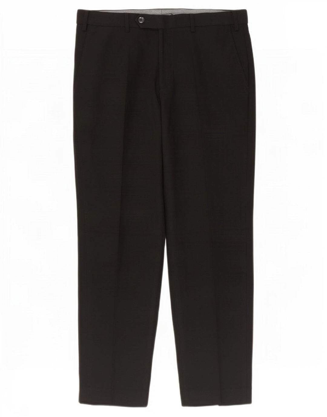 Marks & Spencer Herren-Anzughose in normaler Passform, W34, L29, Schwarz, Polyester