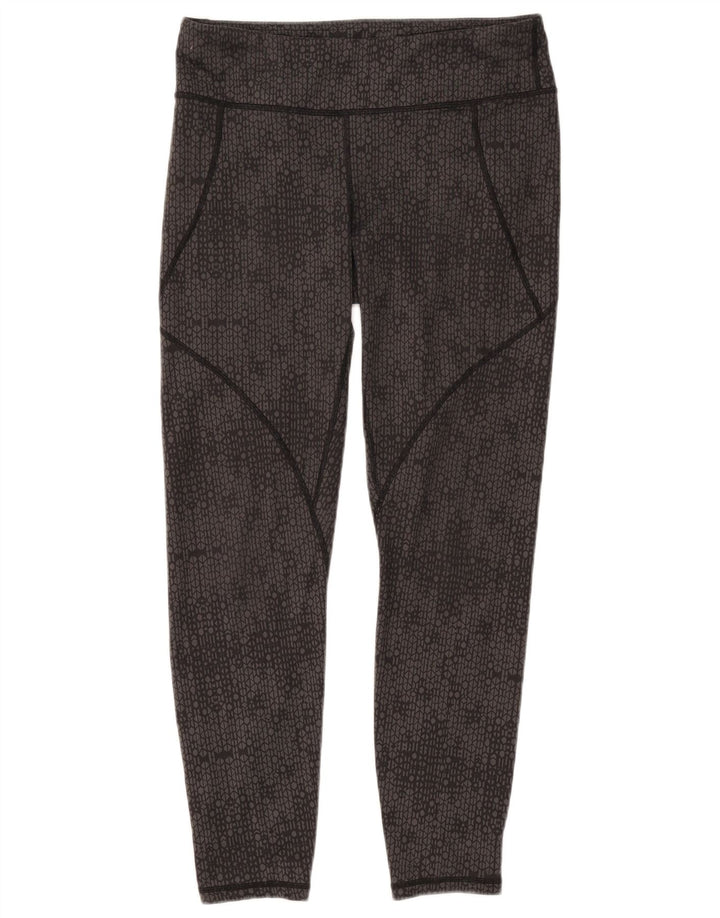 Patagonia Damen Leggings UK 14 Large Graues geometrisches Polyester