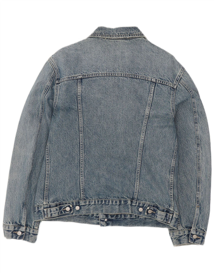 Vintage Herren Jeansjacke UK 36 Kleine blaue Baumwolle