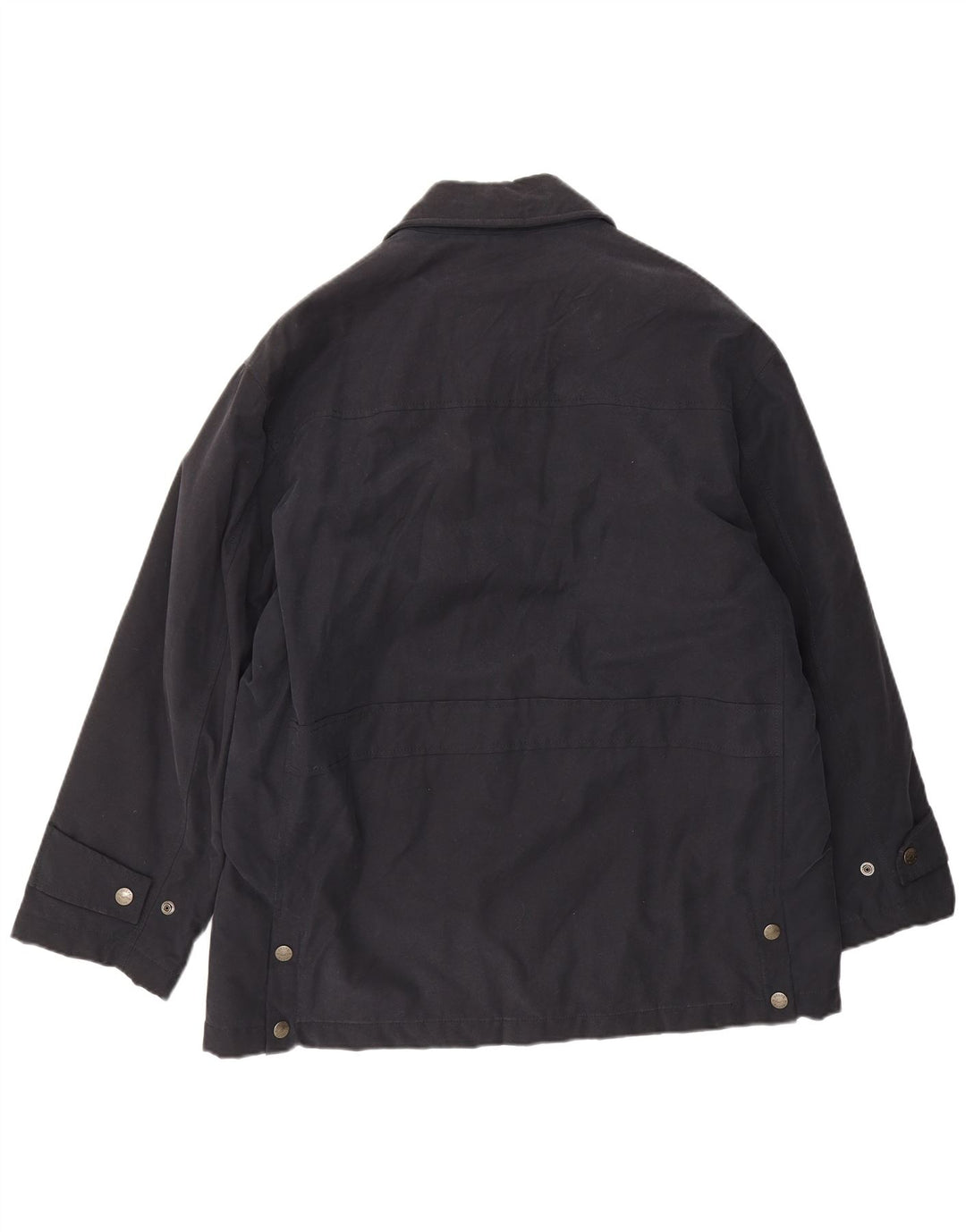 Belfe Herren-Windbreaker-Jacke, UK 38, mittelmarineblaue Baumwolle