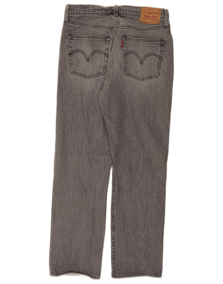 Levi's Damen 501 Straight Jeans W27 L28 Graue Baumwolle