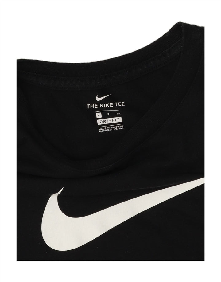 NIKE Mens Dri Fit Graphic T-Shirt Top Small Black Vintage Nike and Second-Hand Nike from Messina Hembry 