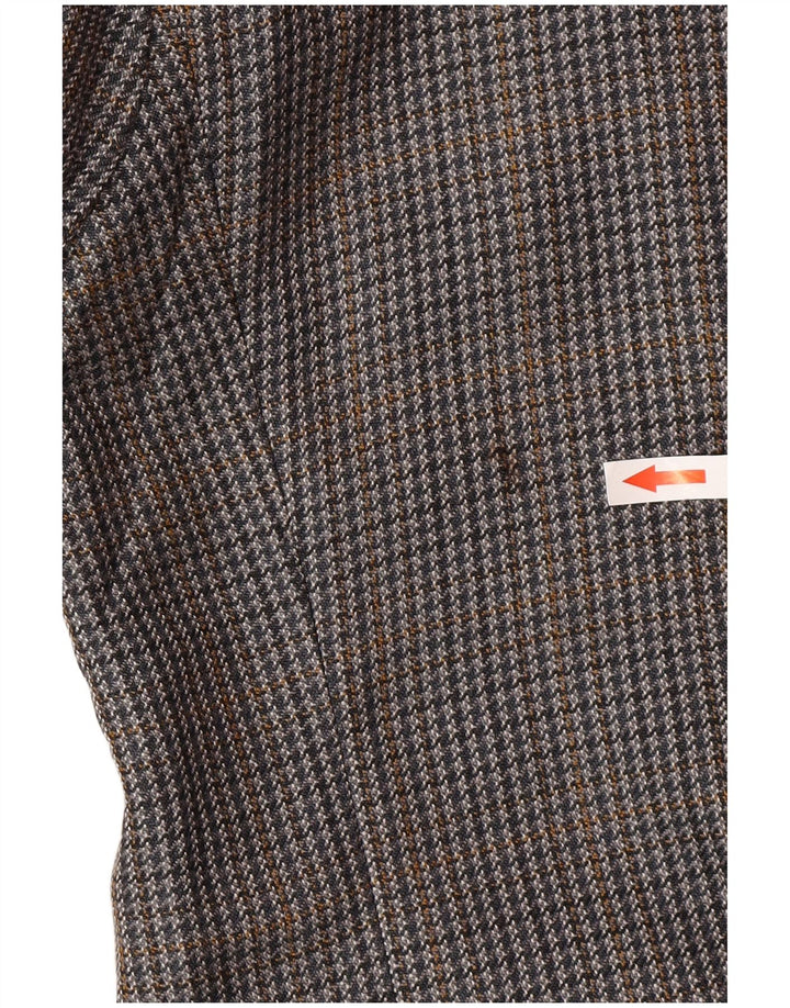 Chaps Herren-Blazer mit 2 Knöpfen, UK 42, XL, grauer Hahnentrittmuster