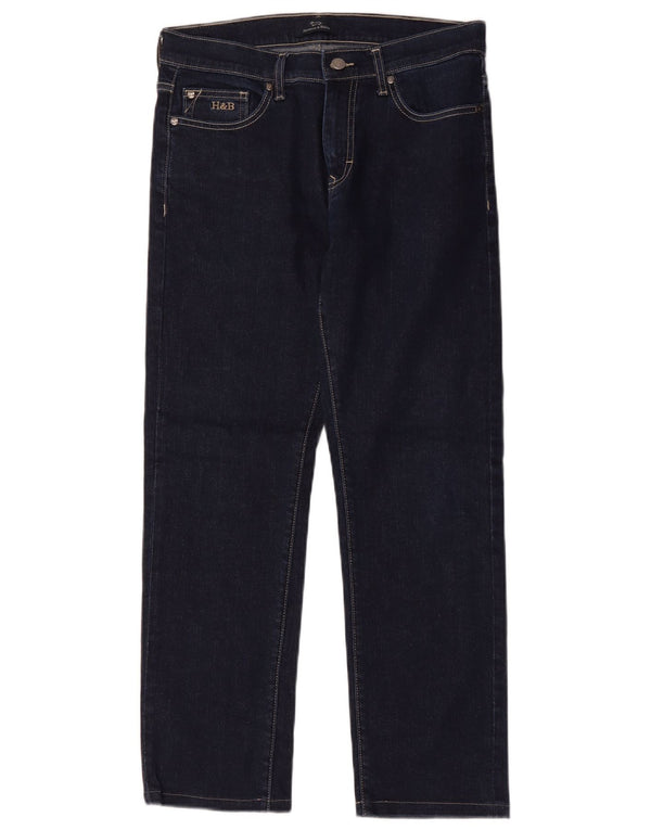 Harmont & Blaine Damen Straight Jeans IT 46 Large W32 L28 Marineblau Baumwolle