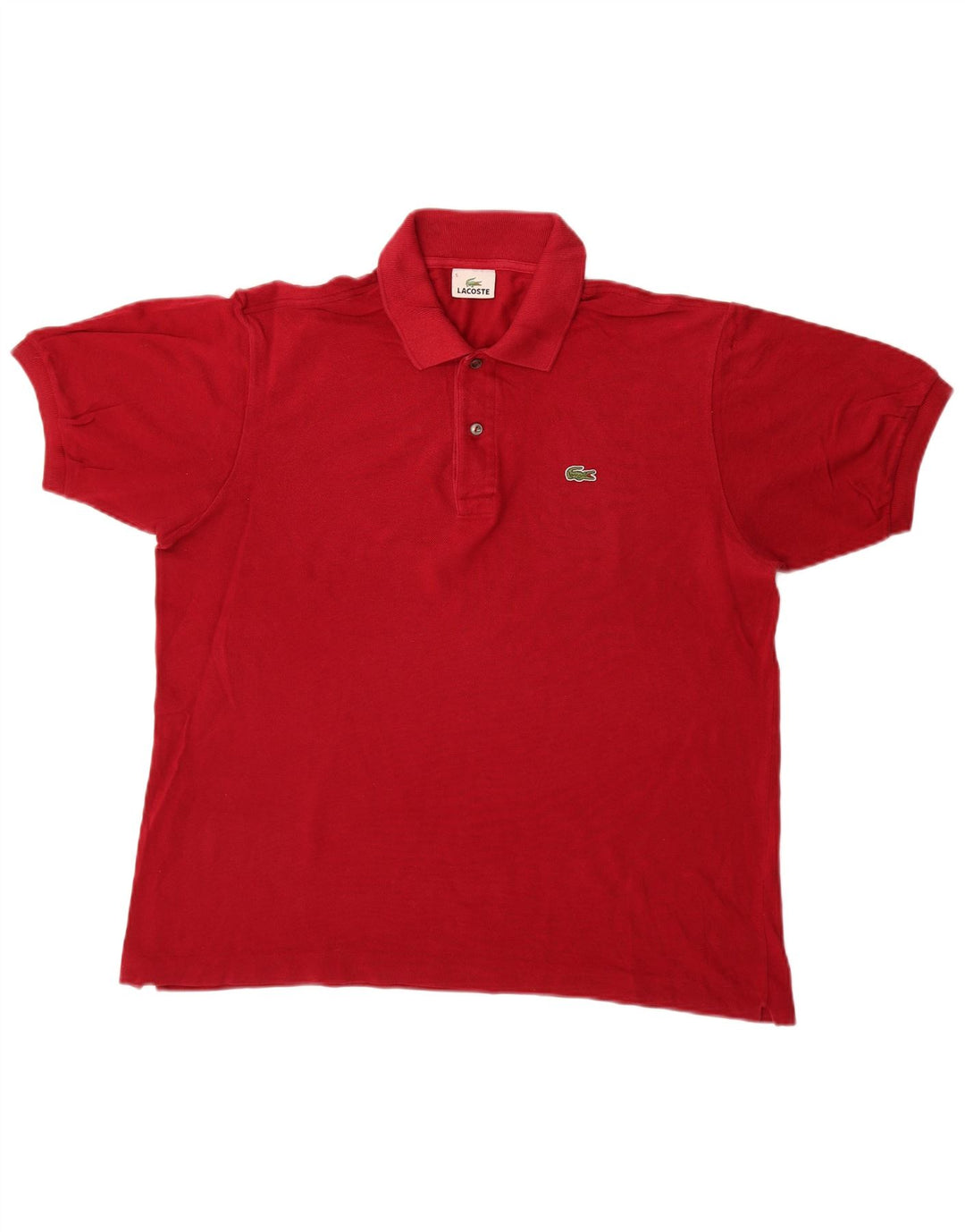 Lacoste Herren-Poloshirt, Größe 5, große rote Baumwolle