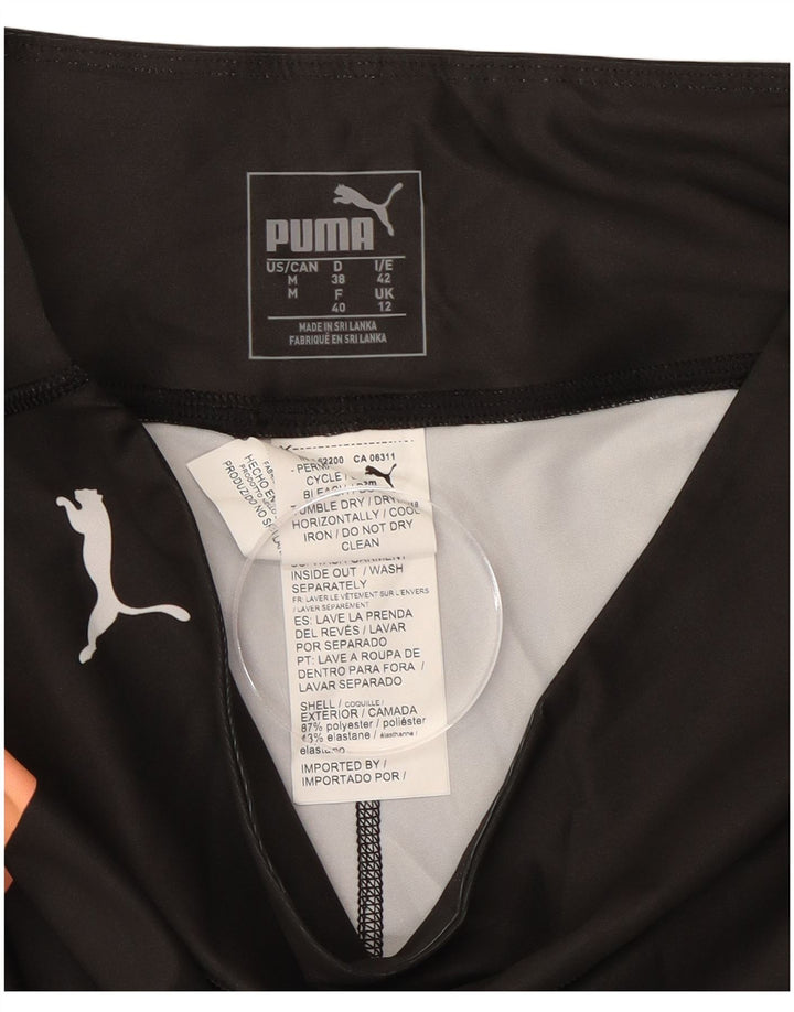 PUMA Damen Graphic Leggings UK 12 Mittelschwarzes Colourblock-Polyester