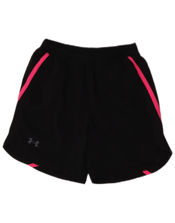 Under Armour Damen Sportshorts UK 12 Medium Schwarz Polyester Sport