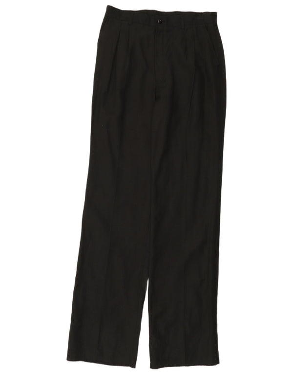 Vintage Herren-Chinohose mit Pegged, W30, L36, schwarze Viskose