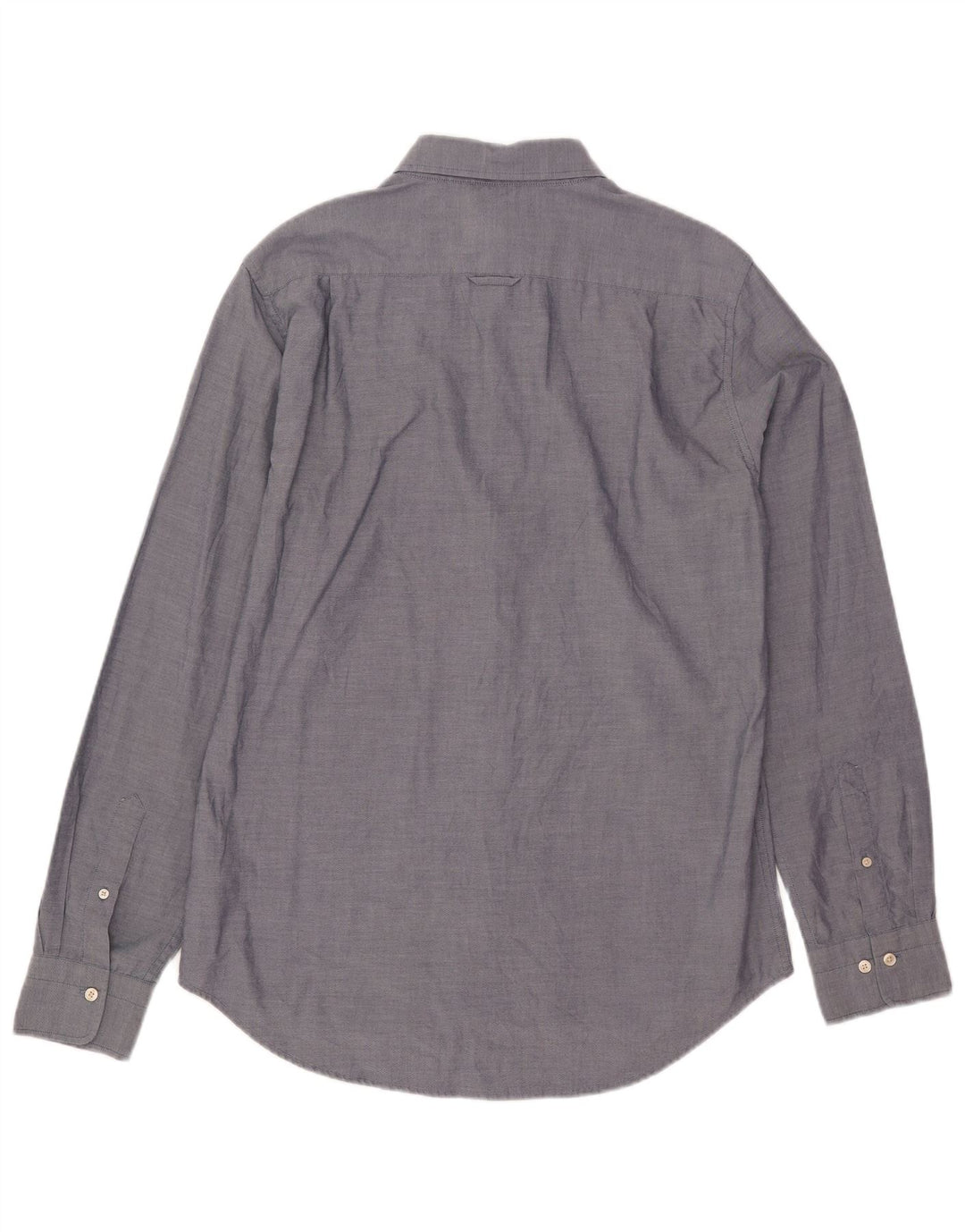 Gant Slim-Hemd für Herren, Größe 41/42, 16 1/2, große blaue Baumwolle