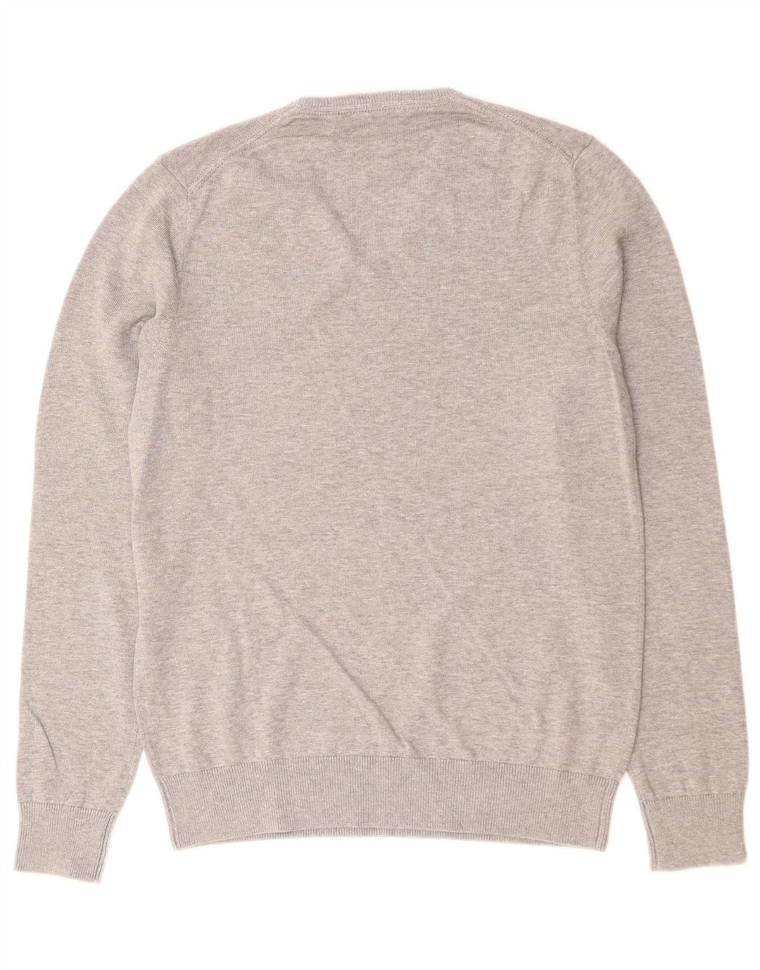 French Connection Damen-Pullover mit V-Ausschnitt IT 18 XL Graue Baumwolle
