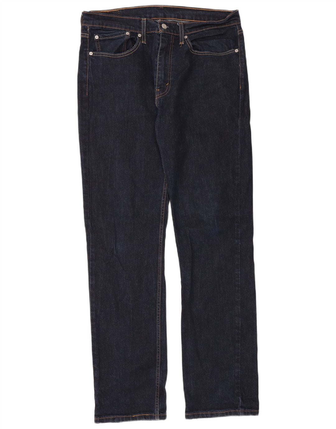 Levi's Herren 514 Straight Jeans W34 L34 Marineblaue Baumwolle