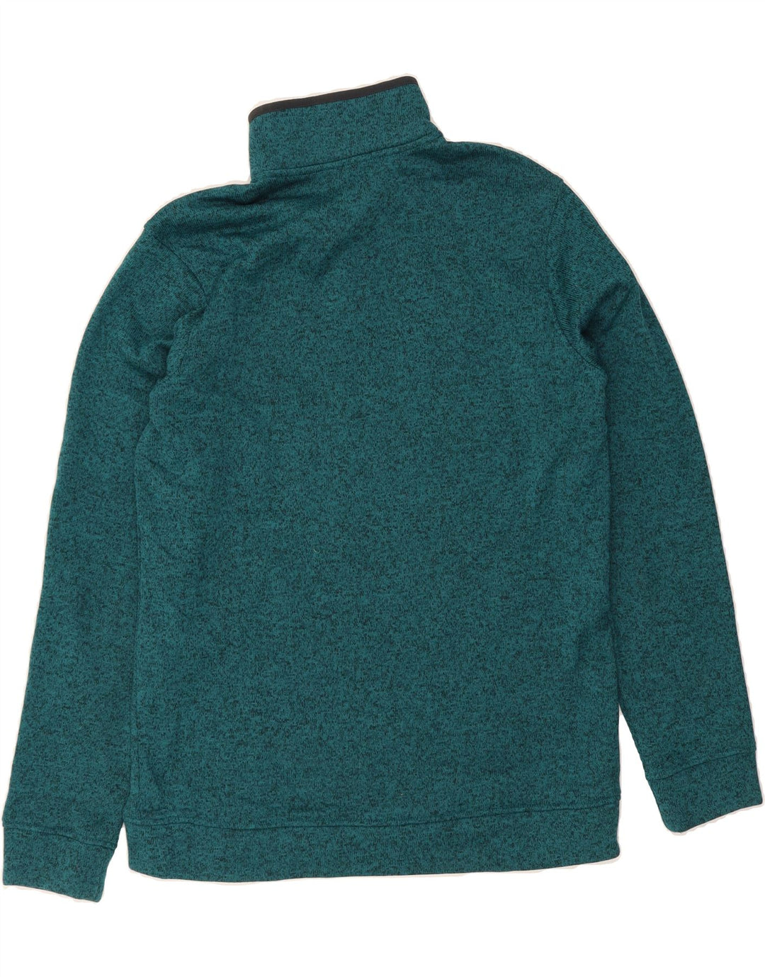 EDDIE BAUER Mens Button Neck Sweatshirt Jumper Large Blue Flecked Vintage Eddie Bauer and Second-Hand Eddie Bauer from Messina Hembry 