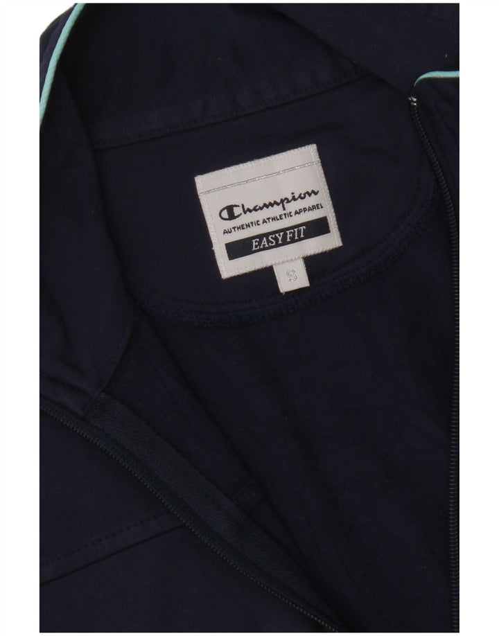 CHAMPION Damen Easy Fit Trainingsanzug-Oberjacke UK 10 Small Marineblau