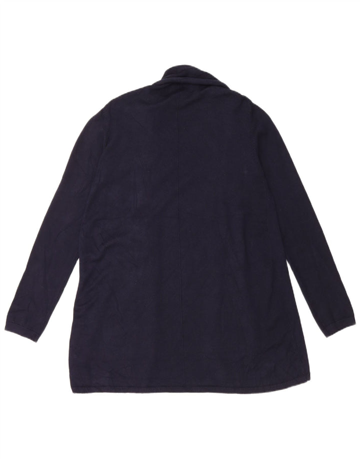 Offener Strickjackenpullover für Damen von Zara, UK 14, Größe L, Marineblau