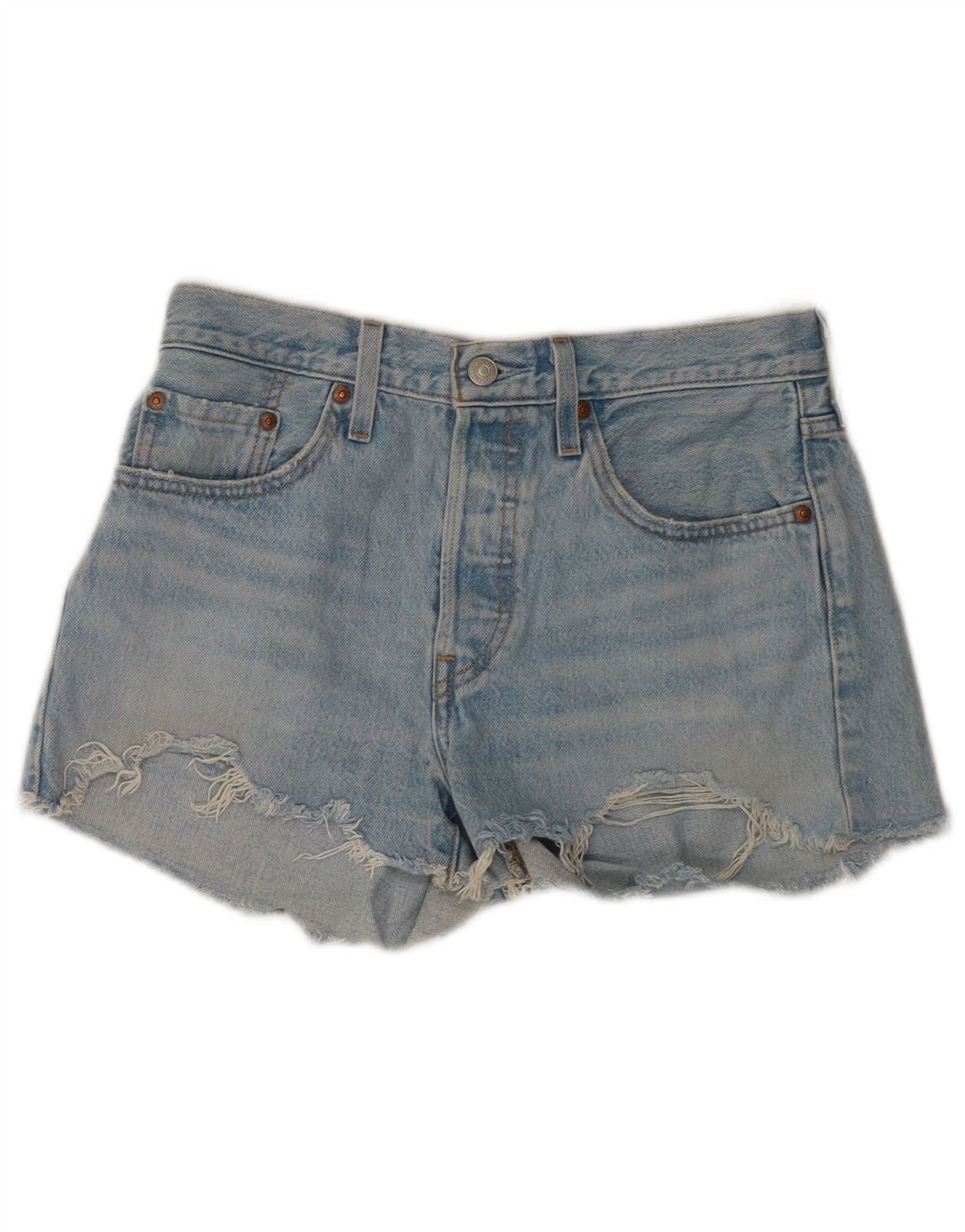 Levi's Damen-Jeansshorts, W27, klein, blaue Baumwolle