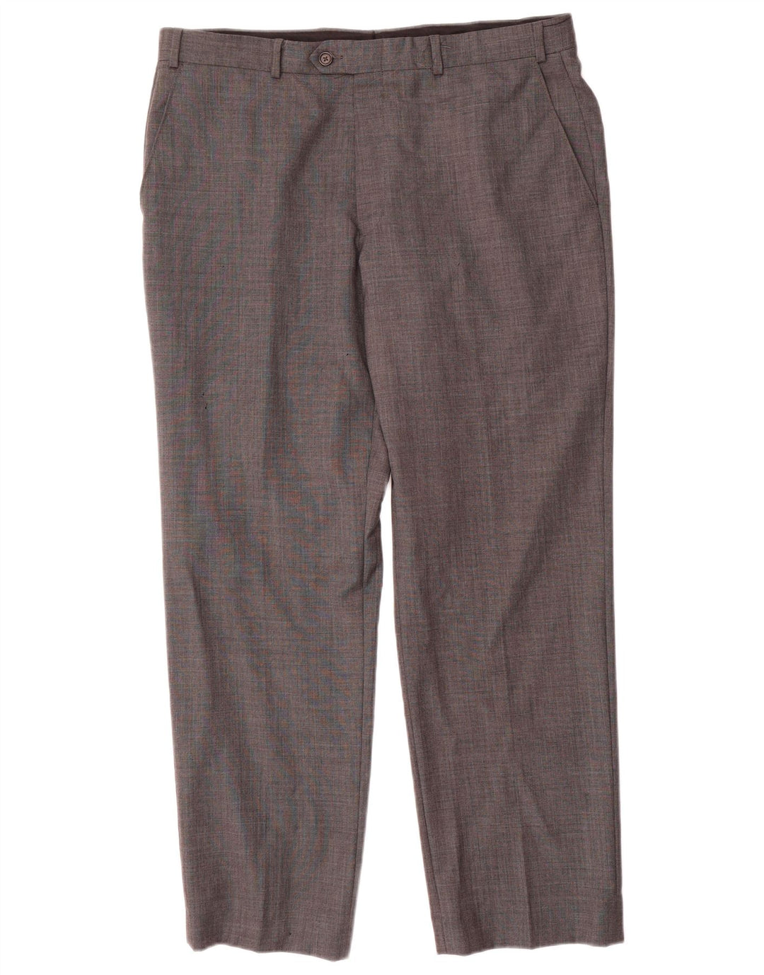 Gerade Anzughose für Herren von Ralph Lauren, W36, L30, graue Wolle