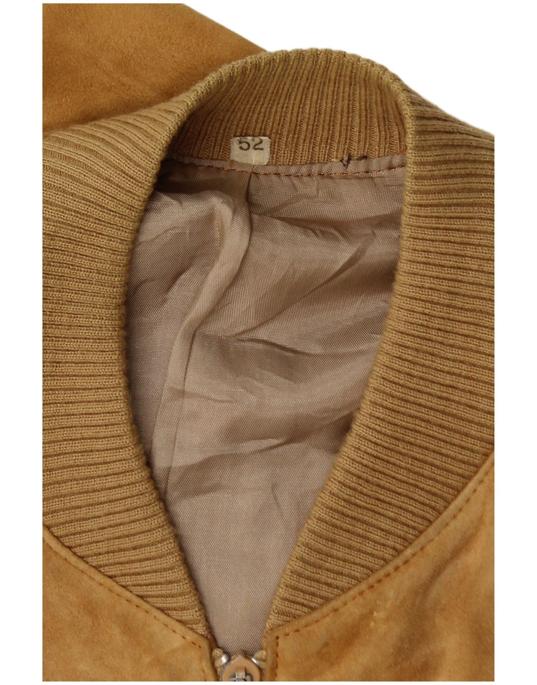 Vintage Herren Wildleder Bomberjacke IT 52 XL Beige