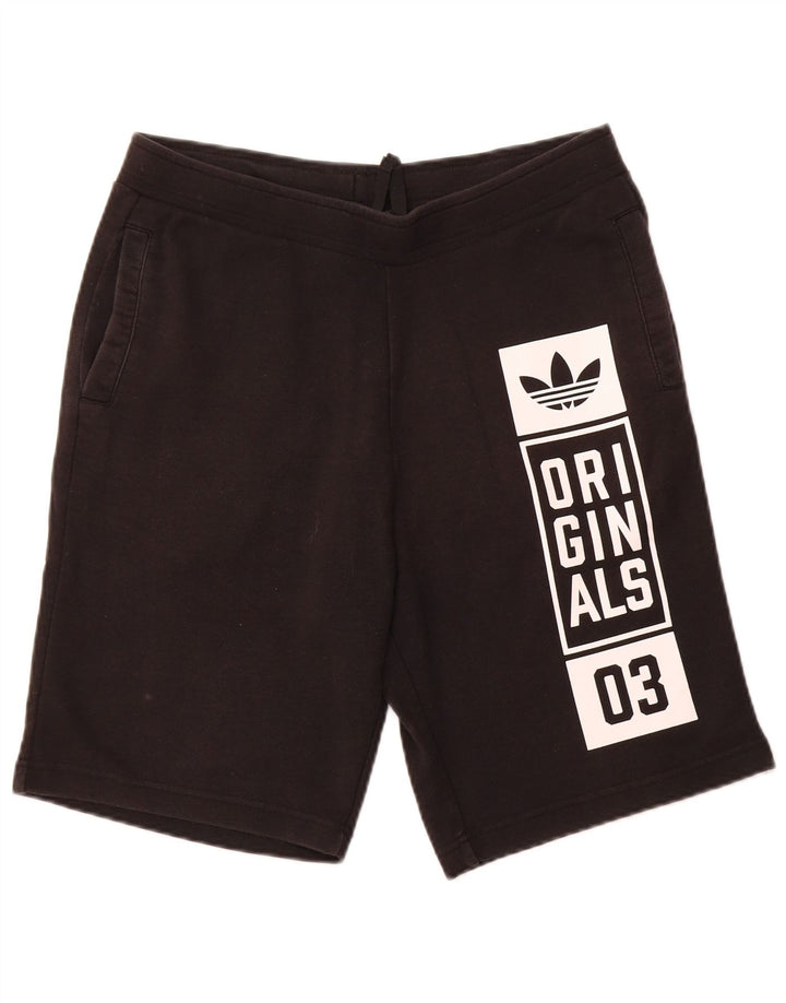 ADIDAS Herren Graphic Sport Shorts Mittelschwarze Baumwolle