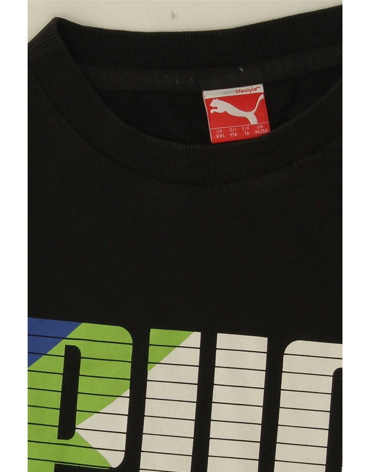 Puma Jungen Graphic T-Shirt Top 15-16 Jahre Schwarz