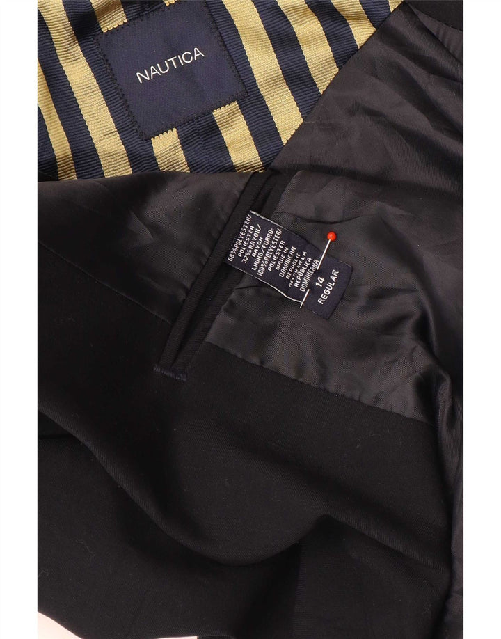 Nautica Jungen-Blazerjacke mit 2 Knöpfen, 13–14 Jahre, schwarzes Polyester