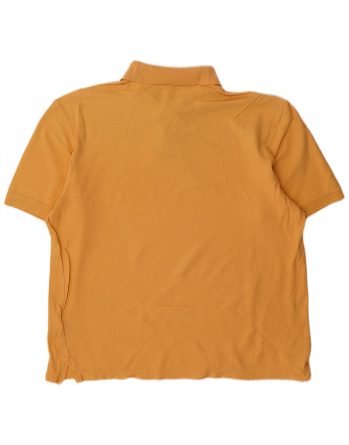 Eddie Bauer Herren-Poloshirt aus mittelgelber Baumwolle