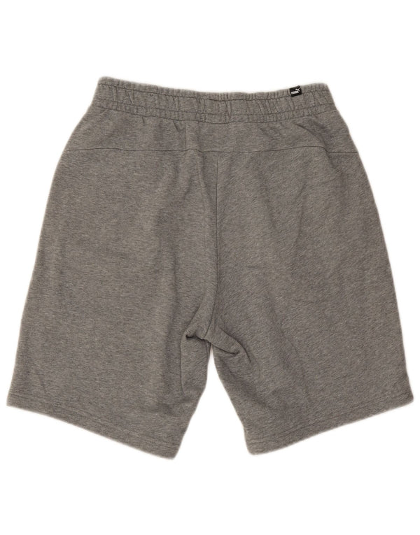 Puma Herren-Sportshorts aus mittelgrauer Baumwolle