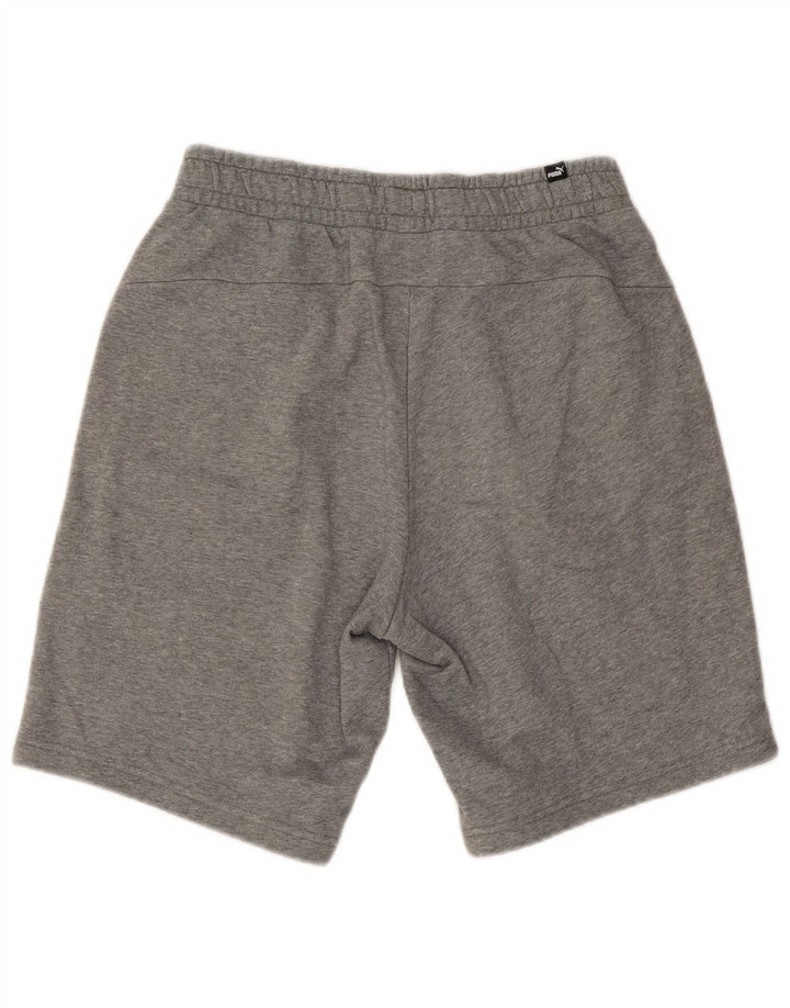 Puma Herren-Sportshorts aus mittelgrauer Baumwolle