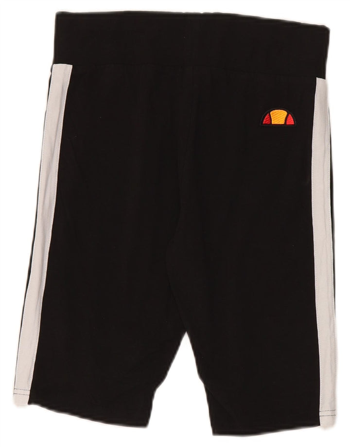 Ellesse Damen Sportshorts UK 12 Medium Schwarz Colourblock