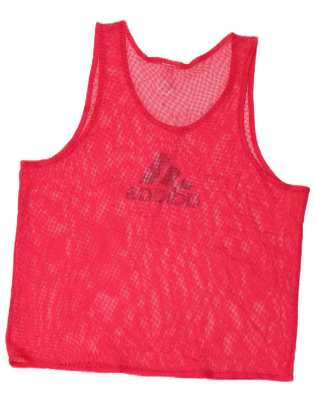 Adidas Herren durchsichtiges Grafik-Weste-Oberteil, groß, rosa, Polyester