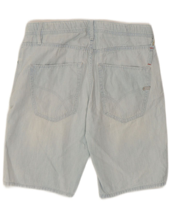Gas Herren Jeansshorts W29 mittelblaue Baumwolle