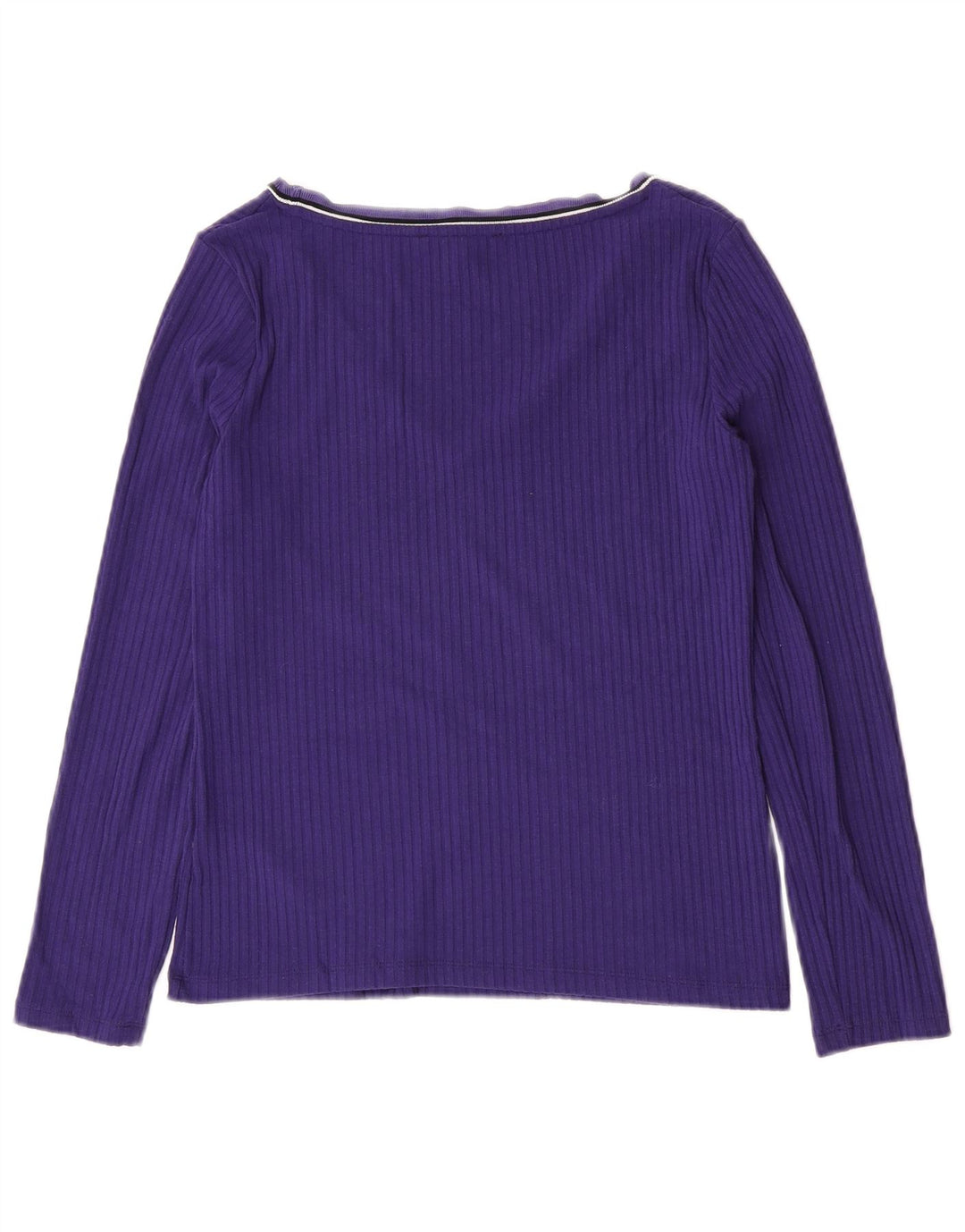 Marks & Spencer Damen Top Langarm UK 10 Small Lila Polyester