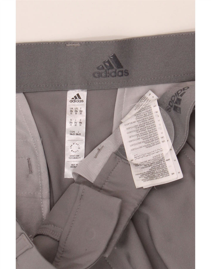 ADIDAS Mens Skinny Chino Trousers W28 L32 Grey Polyester Vintage Adidas and Second-Hand Adidas from Messina Hembry 