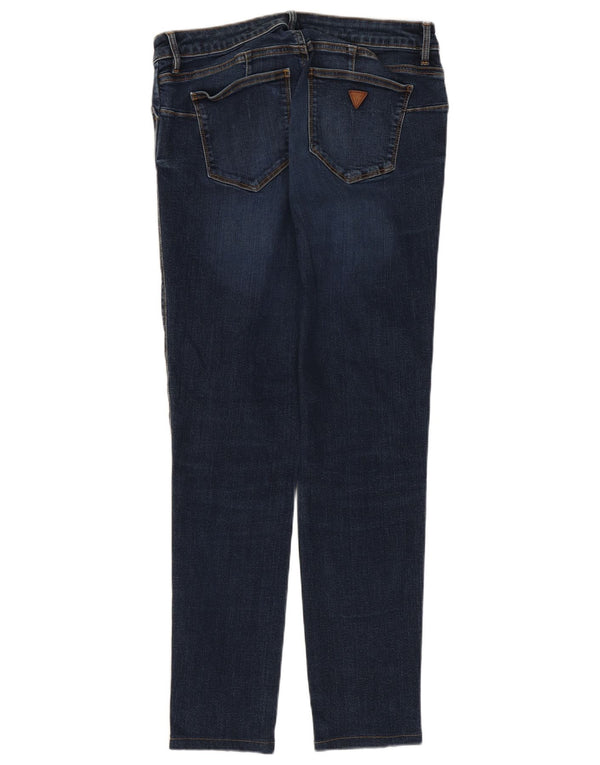 Guess Damen Slim Jeans W26 L26 Marineblau