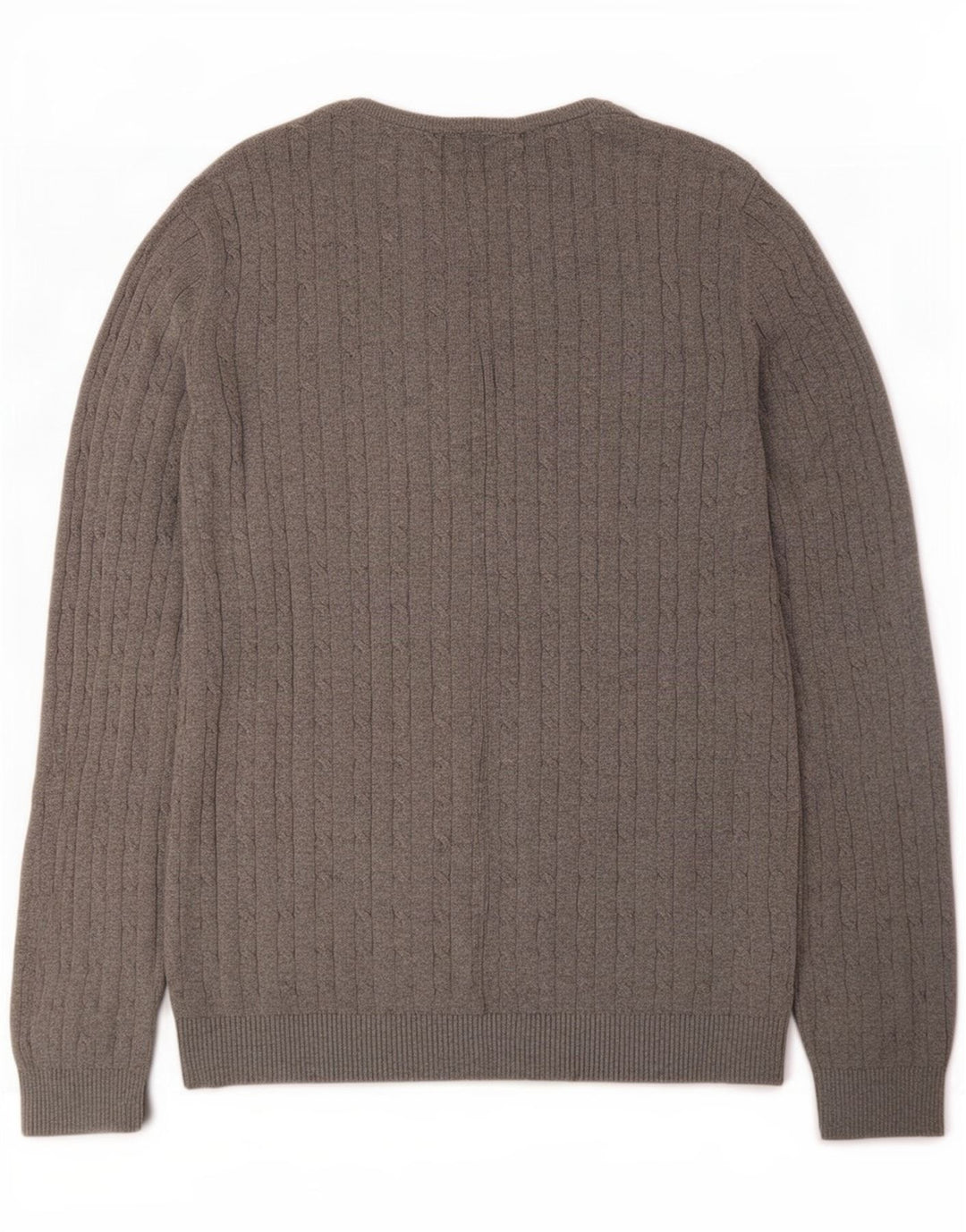 Jack & Jones Herren-Pullover mit Rundhalsausschnitt, mittelgraue Baumwolle