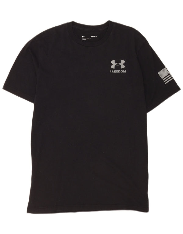 Under Armour Herren Grafik T-Shirt Top Medium Schwarz Sport